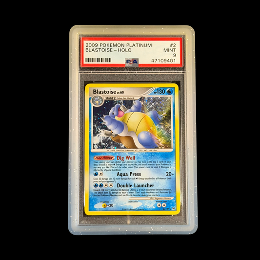 Pokemon Slab Blastoise 2/127 Holo PSA 9 Mint 2009