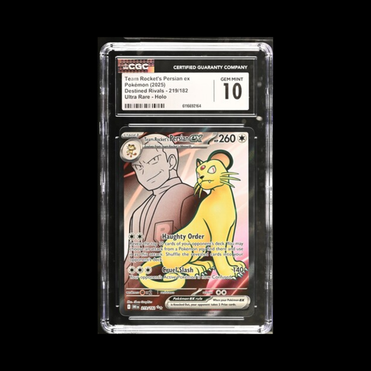Pokemon Slab Teams Rocket's Persian EX 219 CGC 10 Gem 2025