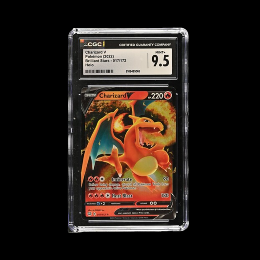 Pokemon Slab Charizard 017 2022 CGC 9.5 Mint+