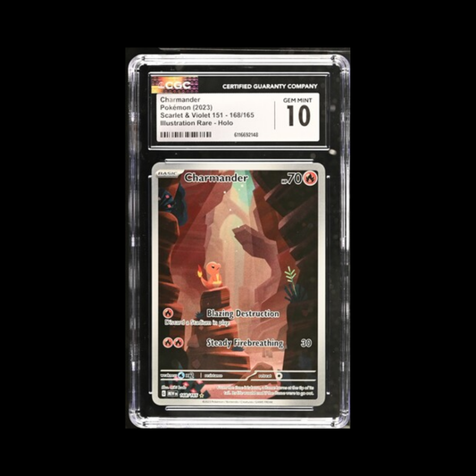 Pokemon Slab Charmander 168 CGC 10 Gem 2023