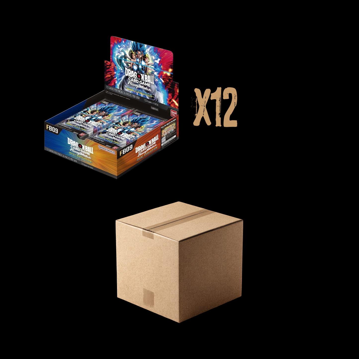 Dragon Ball Super Fusion World Dual Evolution FB-09 12X Booster Box Sealed Case