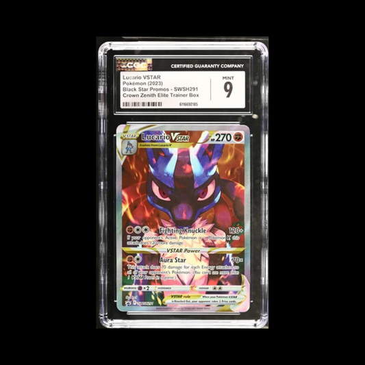 Pokemon Slab Lucario Vstar SWSH291 CGC 9 Mint 2023