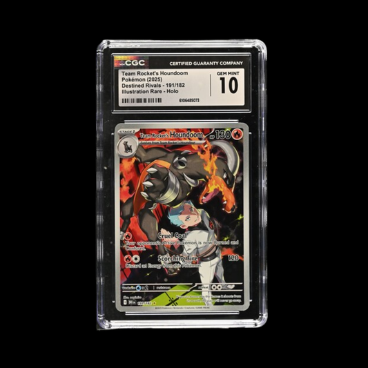 Pokemon Slab Houndoom 191 2025 CGC 10 Gem Mint
