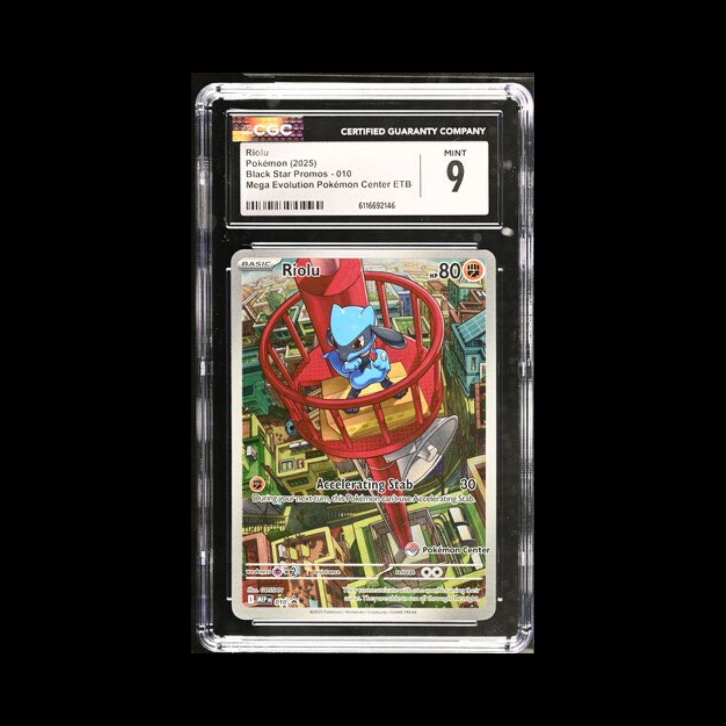 Pokemon Slab Riolu 10 Pokemon Center CGC 9 Mint 2025