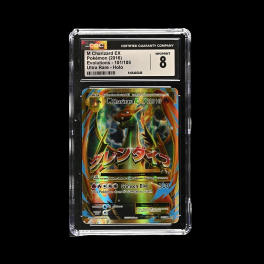 Pokemon Slab M Charizard EX Holo 101 2016 CGC 8 Nm/Mint