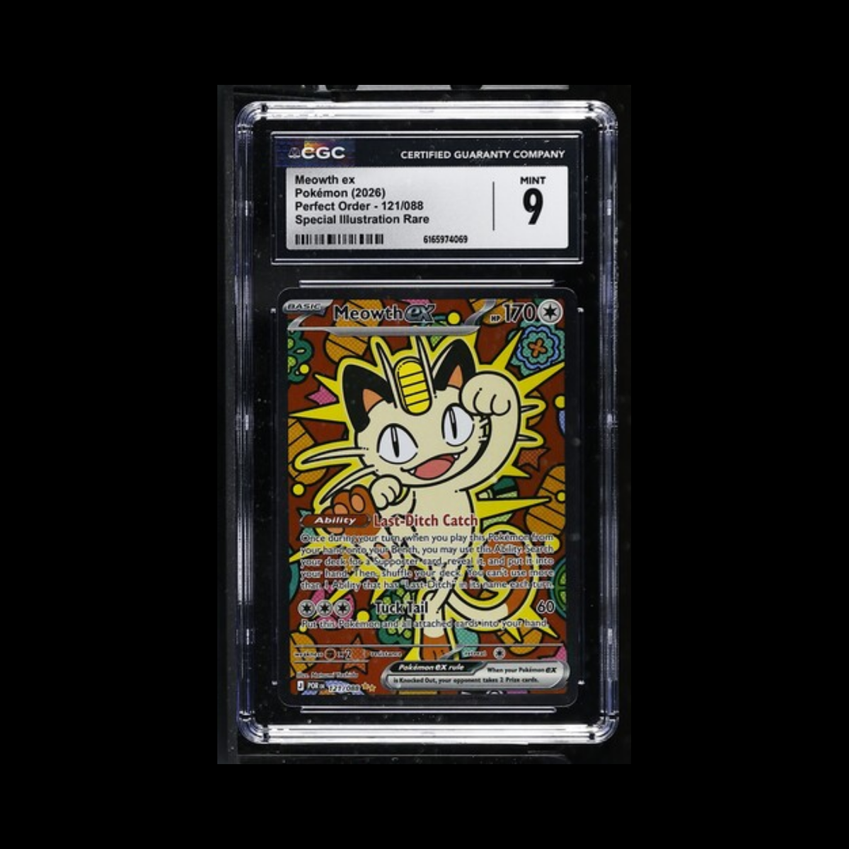 Pokemon Slab Meowth EX 121 CGC 9 Mint 2026
