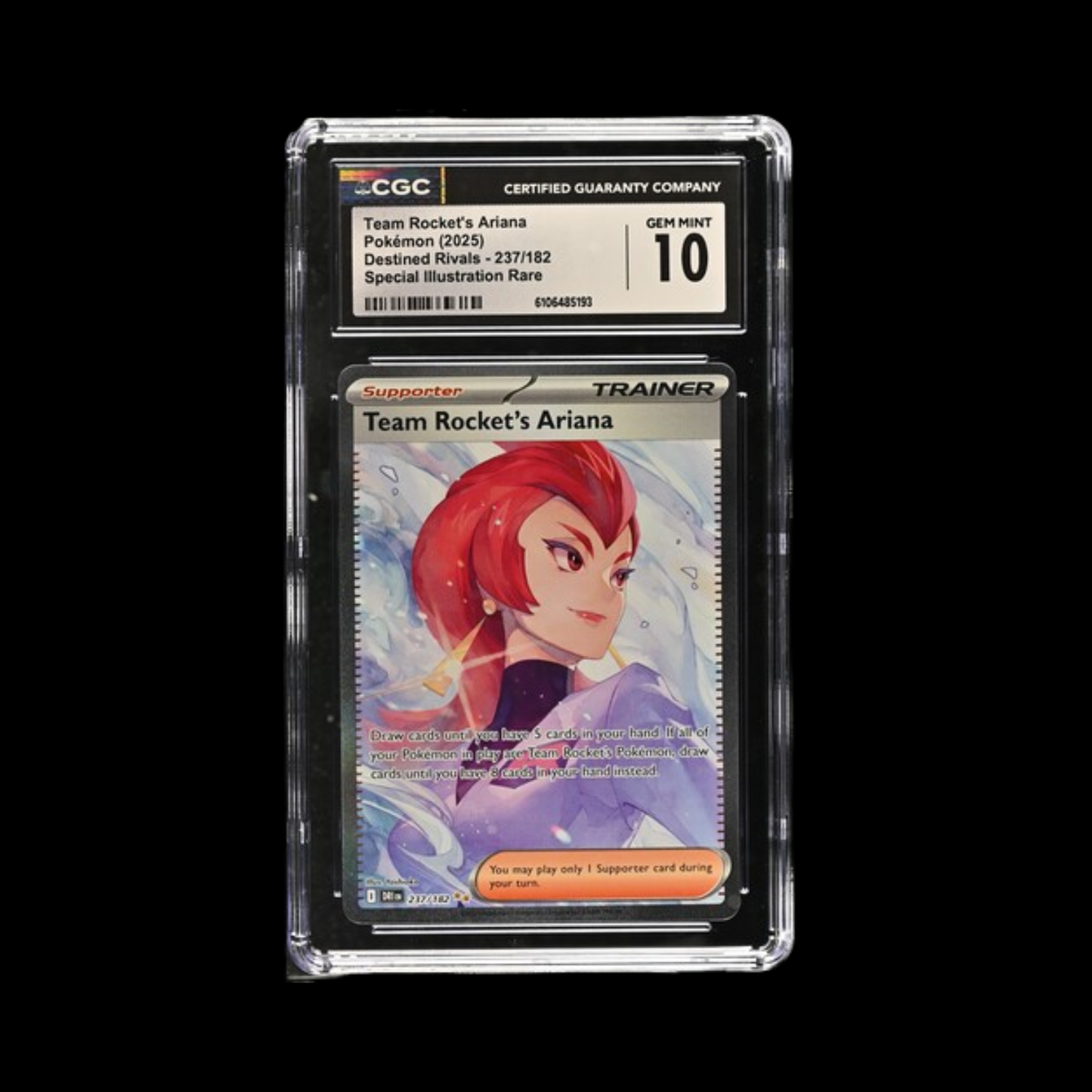 Pokemon Slab Team Rocket's Ariana 237 CGC 10 Gem 2025