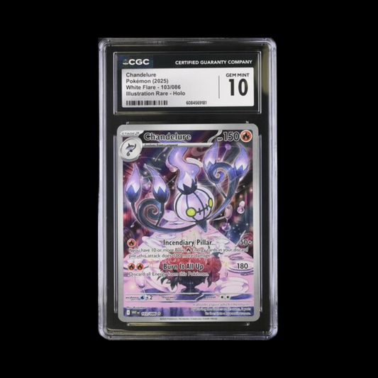 Pokemon Slab Chandelure 103 2025 CGC 10 Gem Mint