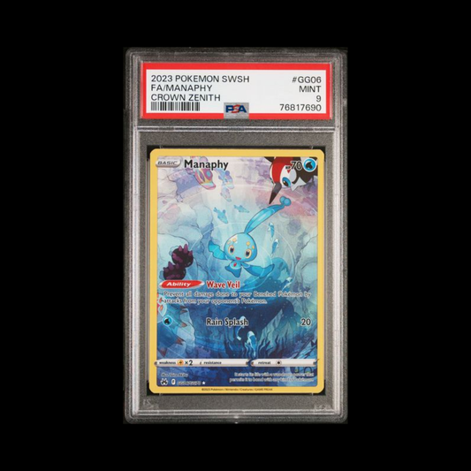 Pokemon Slab Manaphy GG06 PSA 9 Mint 2023