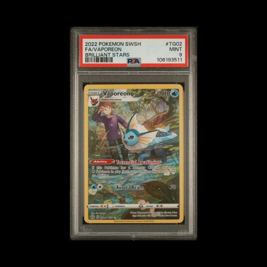 Pokemon Slab Vaporeon TG02 PSA 9 Mint 2022