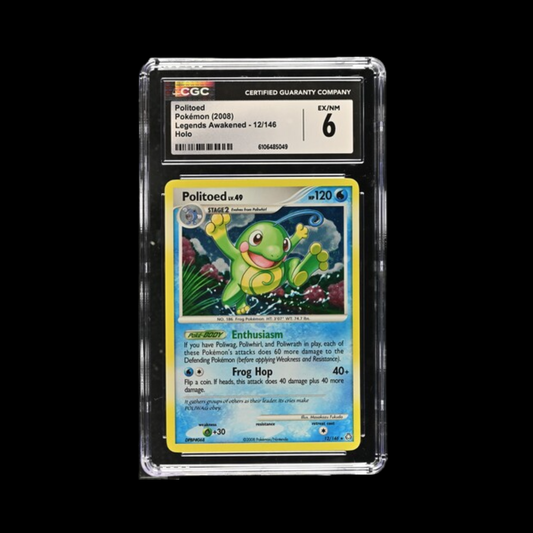 Pokemon Slab Politoed 12 2008 CGC 6 EX-NM