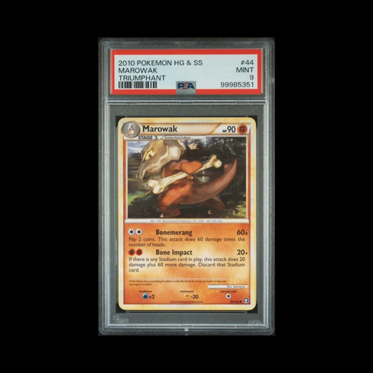 Pokemon Slab Marowak 44 PSA 9 Mint 2010