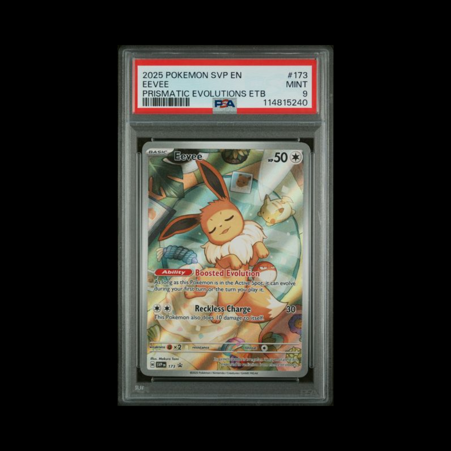 Pokemon Slab Eevee 173 PSA 9 Mint 2025