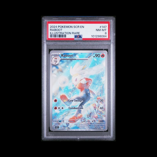Pokemon Slab Raboot 147 PSA 8 Near Mint 2024