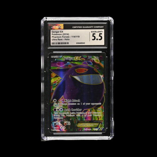 Pokemon Slab Gengar 114 2014 CGC 5.5 Excellent+