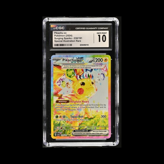 Pokemon Slab Pikachu EX 238 CGC 10 Gem 2024