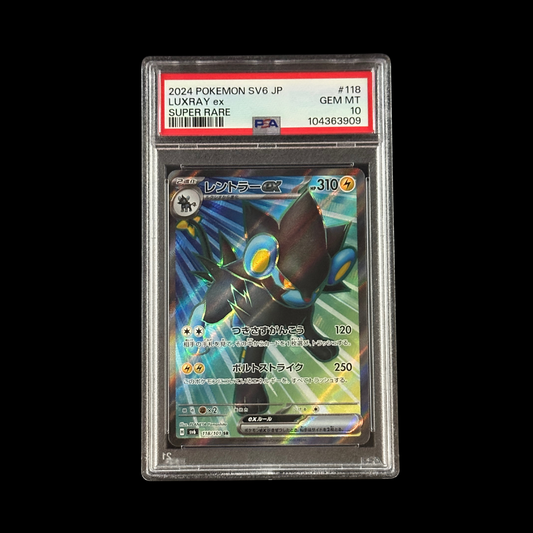Pokemon JP Slab Luxray EX SV6 Super Rare Holo 118/101 PSA 10 Gem 2024
