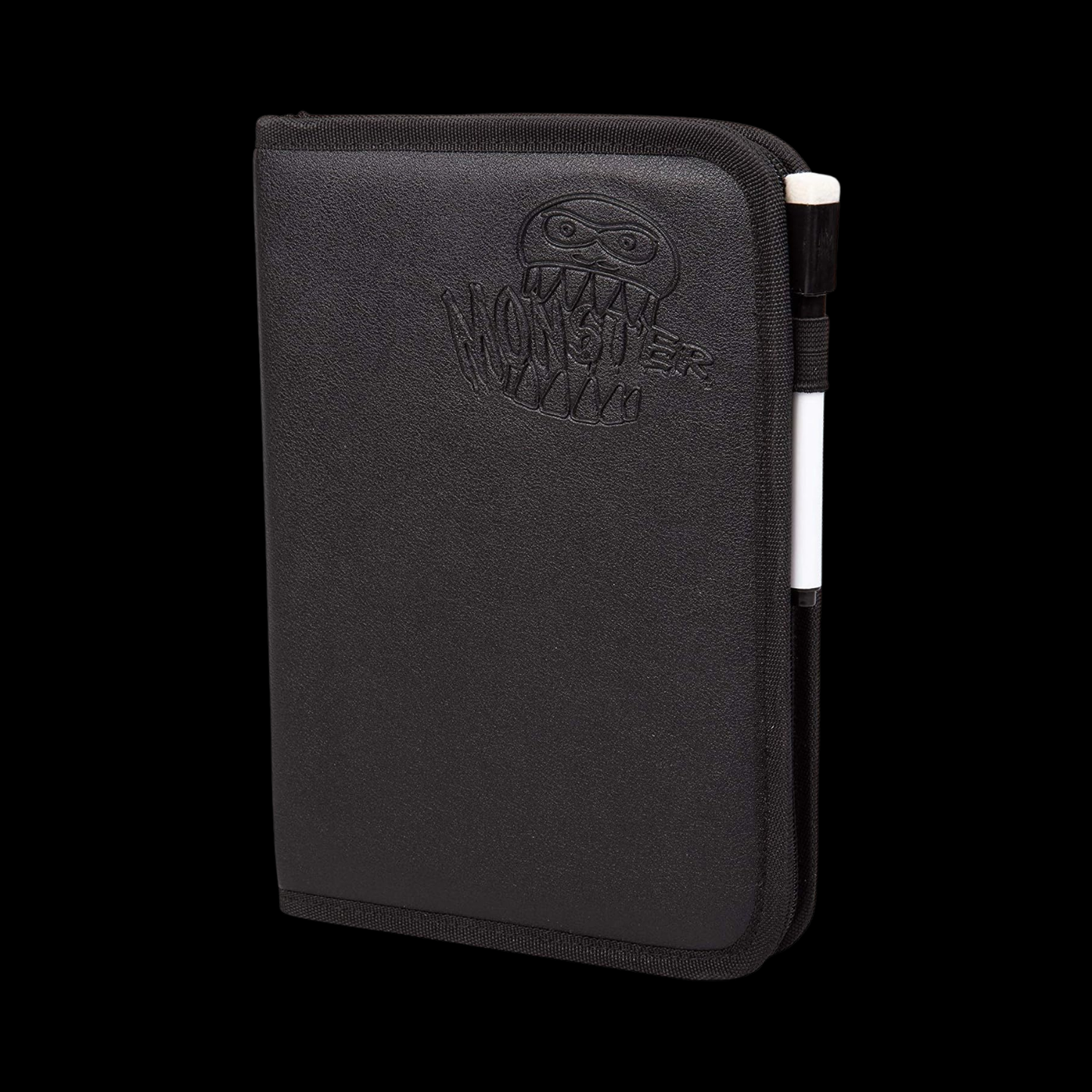 Monster Zippered Binder Black Deluxe 4 Pocket 160x Cards