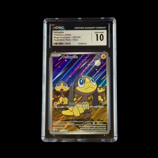 Pokemon Slab Helioptile 143 CGC 10 Gem 2025
