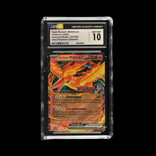 Pokemon Slab Team Rocket's Moltres Ex Stamp 031 CGC 10 Mint 2025