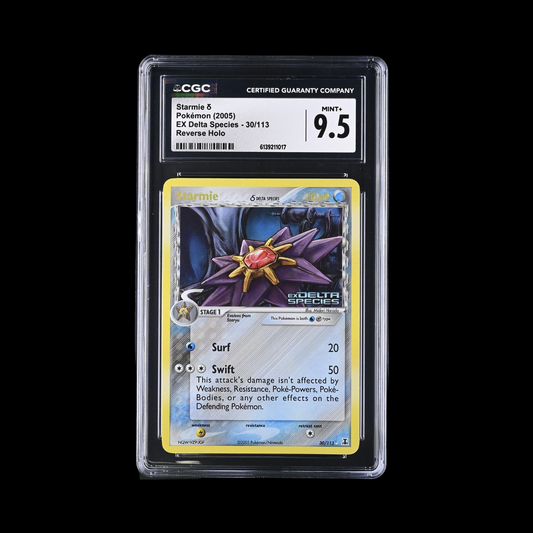 Pokemon Slab Starmie Reverse Holo 30/113 CGC 9.5 Mint+ 2005