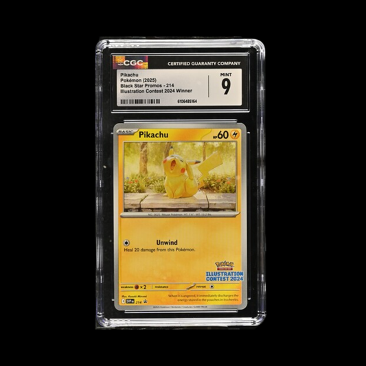 Pokemon Slab Pikachu Illustration Contest 214/BSP CGC 9 Mint