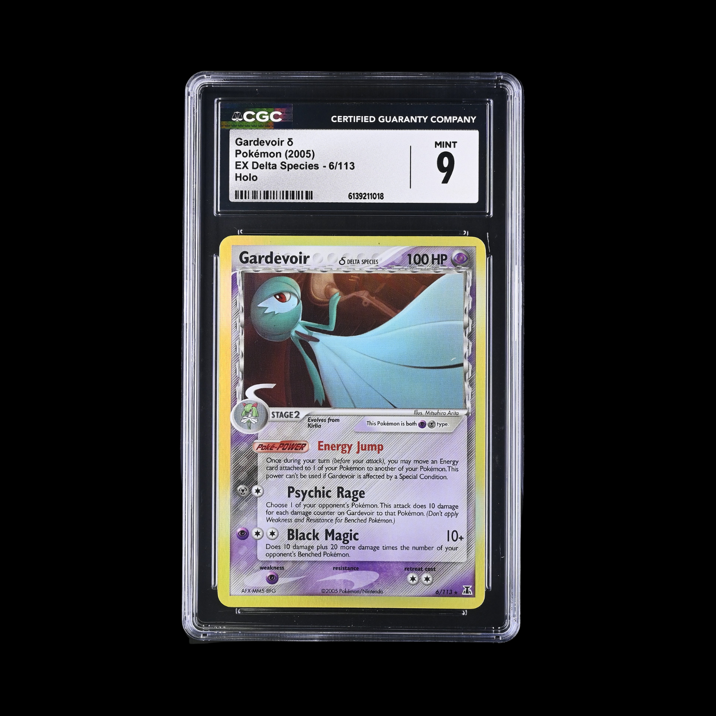 Pokemon Slab Gardevoir 6/113 Holo CGC 9 Mint 2005