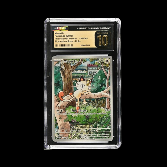 Pokemon Slab Meowth 106 2025 CGC Pristine 10