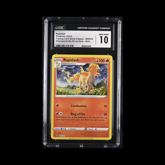 Pokemon Slab Rapidash 005 CGC 10 Gem 2023