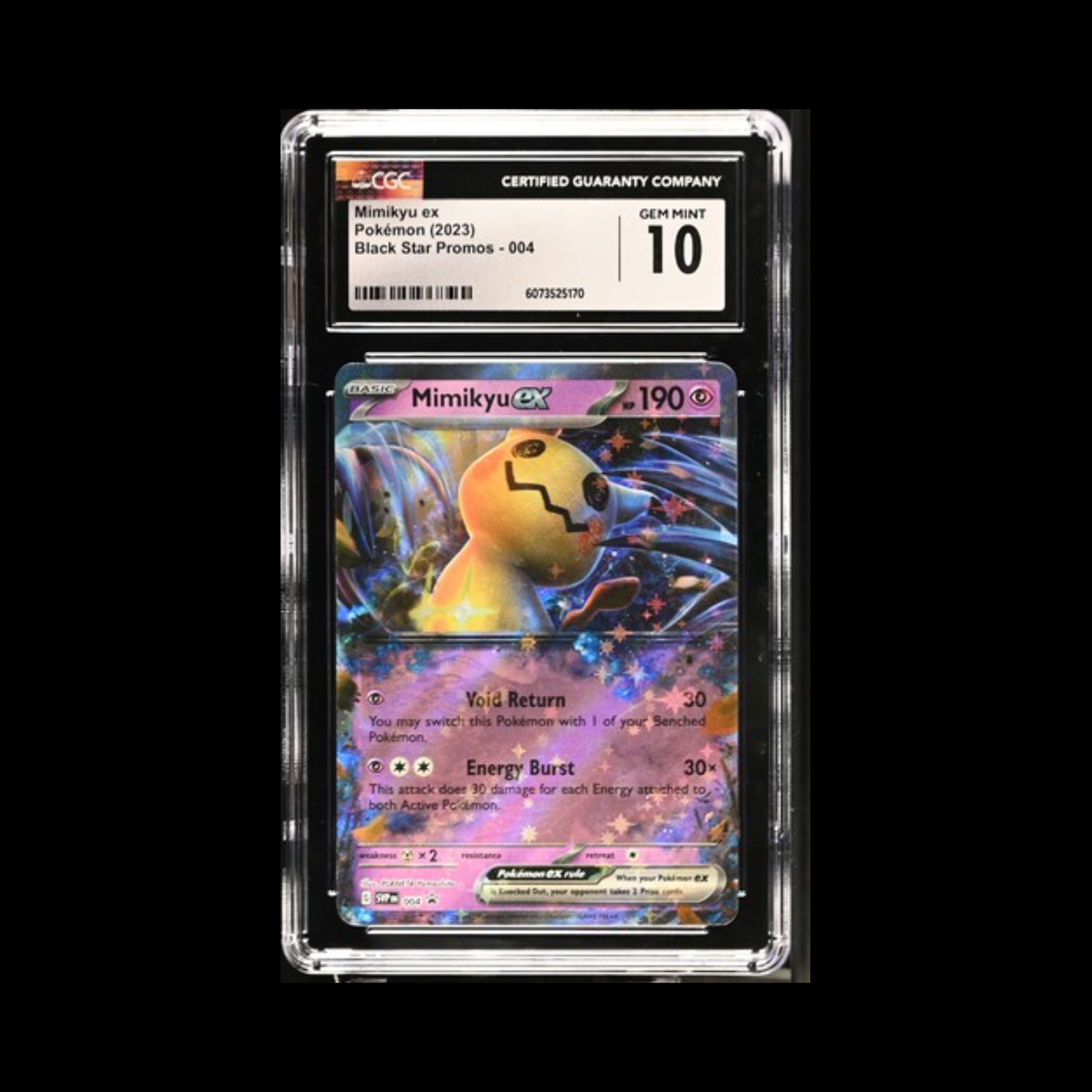 Pokemon Slab Mimikyu 004 CGC 10 Gem 2023