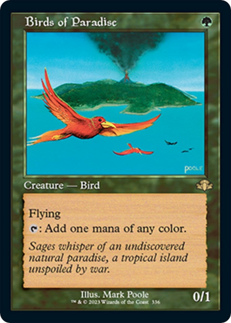 Birds of Paradise (Retro Frame) (336) (Dominaria Remastered) (DMR)