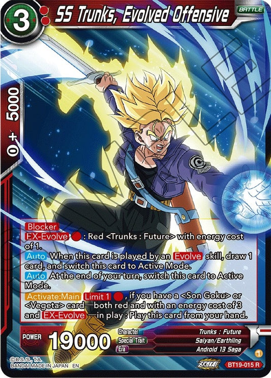 SS Trunks, Evolved Offensive (BT19-015) (Fighter's Ambition) (DBS-B19)