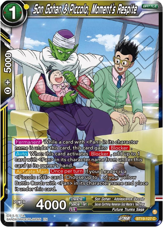 Son Gohan & Piccolo, Moment's Respite (BT19-127) (Fighter's Ambition) (DBS-B19)