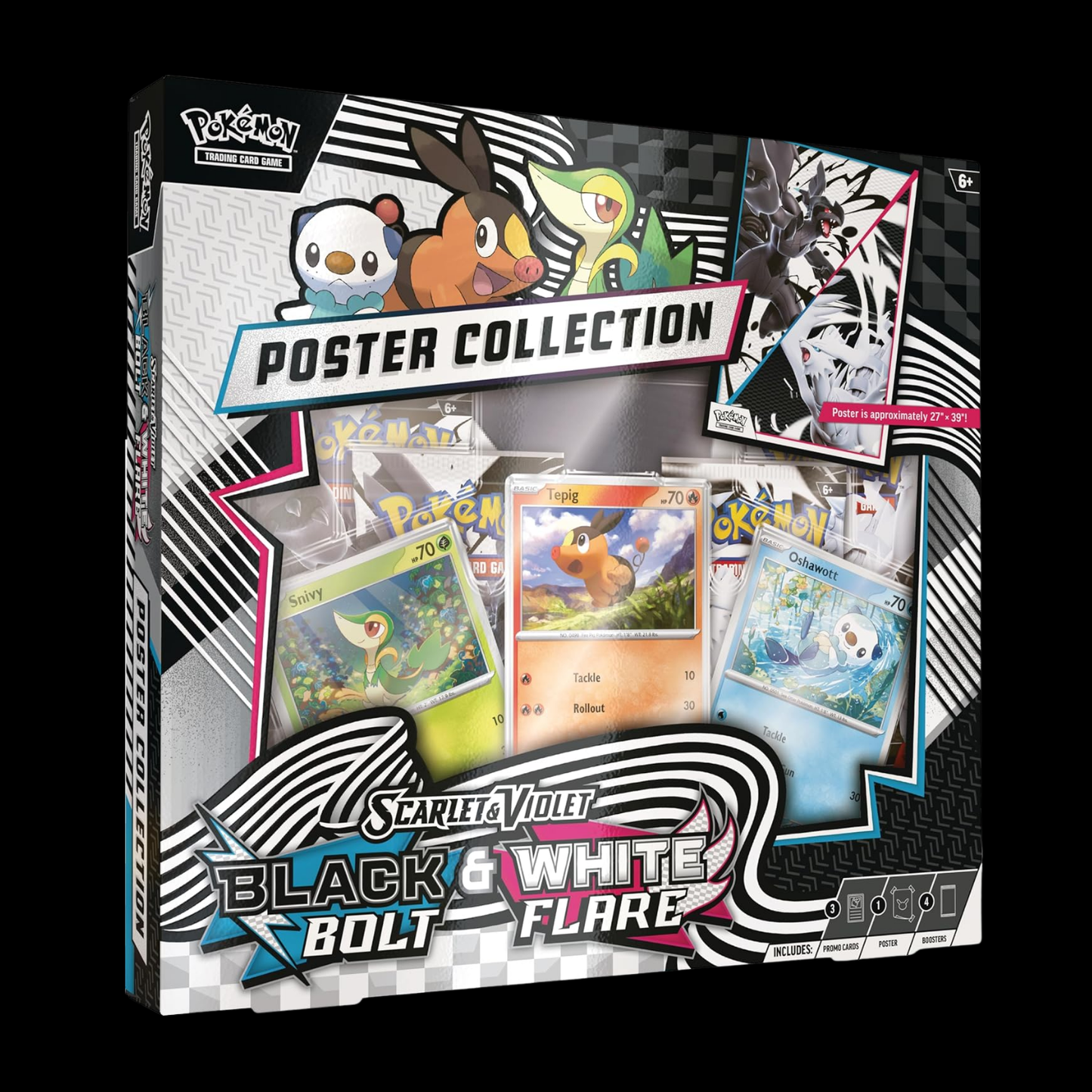 Pokemon Scarlet & Violet Black Bolt & White Flare Poster Collection