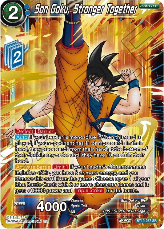 Son Goku, Stronger Together (BT19-037) (Fighter's Ambition) (DBS-B19)