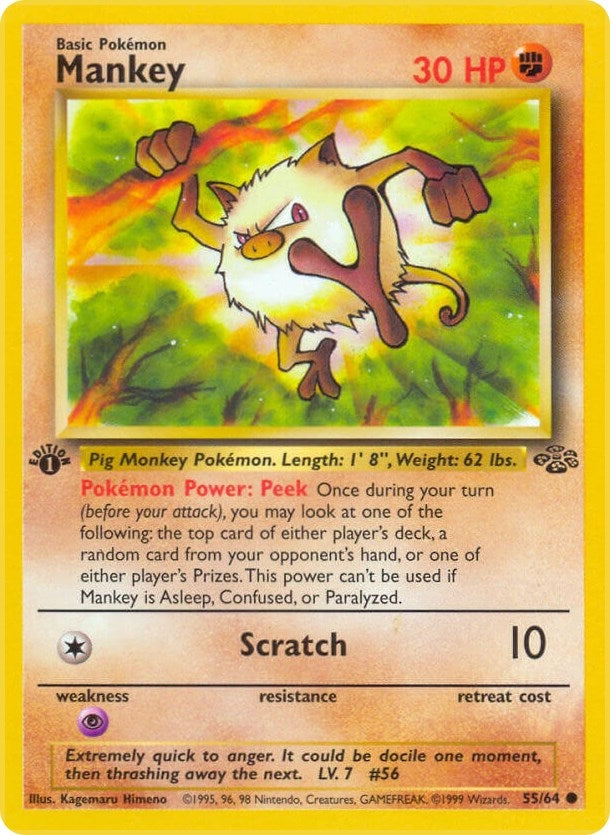 Mankey (55/64) (JU)