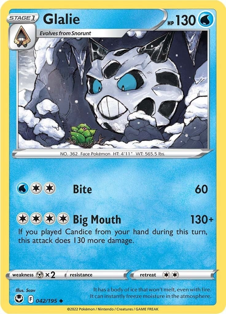 Glalie (042/195) (SWSH12)