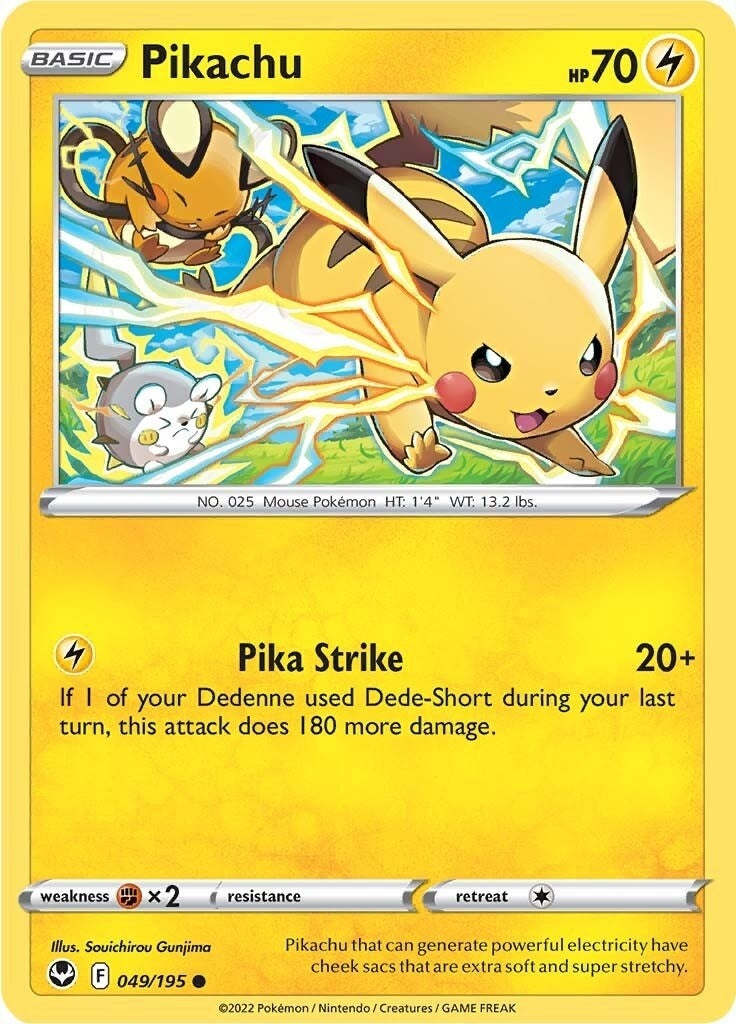 Pikachu (049/195) (SWSH12: Silver Tempest) (SWSH12)
