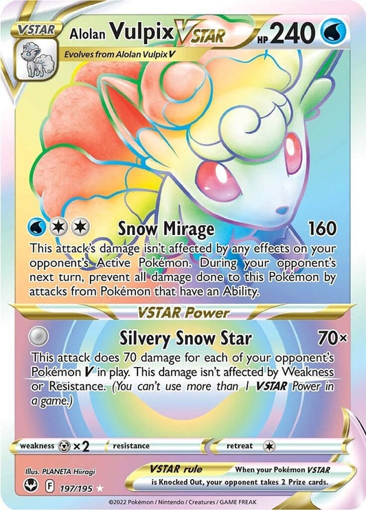 Alolan Vulpix VSTAR (Secret) (197/195) (SWSH12)