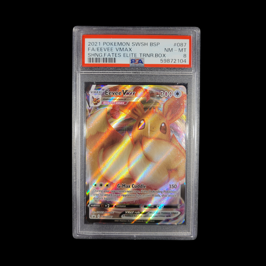 Pokemon Slab Eevee VMAX 087 PSA 8 Near Mint 2021