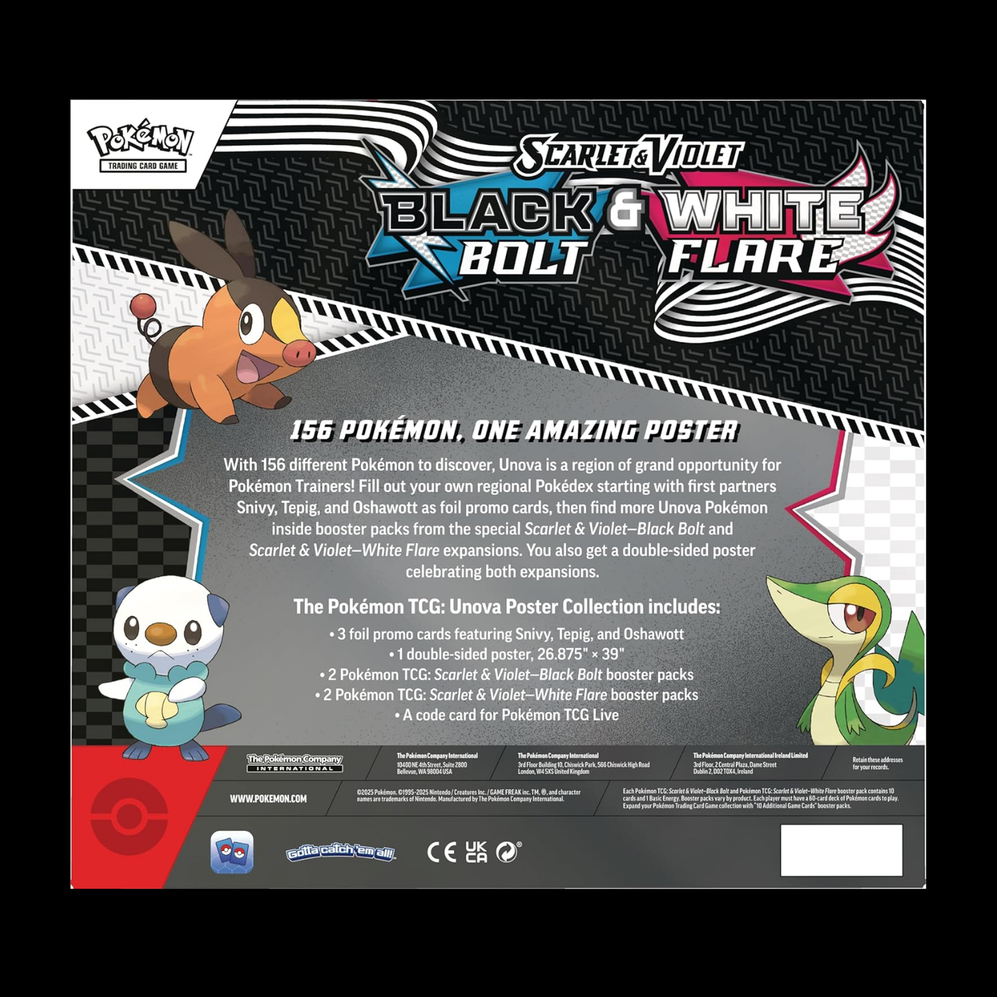 Pokemon Scarlet & Violet Black Bolt & White Flare Poster Collection