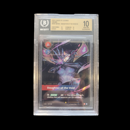Riftbound Slab Kai'sa Daughter Of The Void 299 BGS 10 Pristine 2025