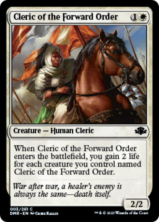 Cleric of the Forward Order (3) (Dominaria Remastered) (DMR)