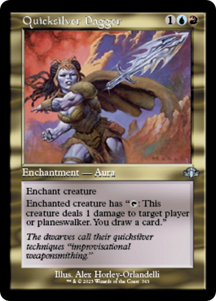 Quicksilver Dagger (Retro Frame) (363) (Dominaria Remastered) (DMR)