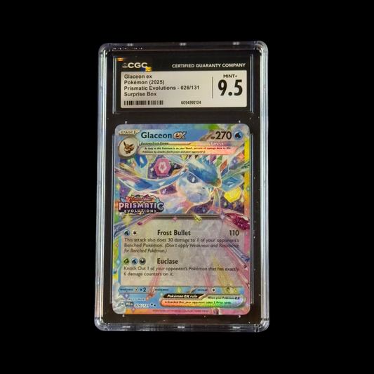 Pokemon Slab Glaceon EX 026 Stamped CGC 9.5 Mint+ 2025