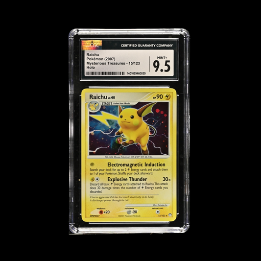 Pokemon Slab Raichu 15/123 CGC 9.5 Mint+ 2007