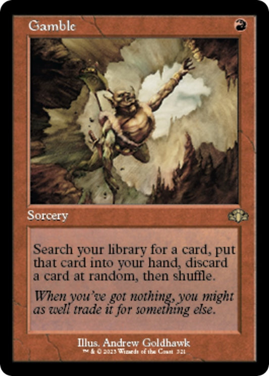 Gamble (Retro Frame) (321) (Dominaria Remastered) (DMR)
