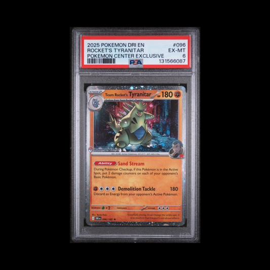 Pokemon Slab Team Rocket's Tyranitar 096 Pokemon Center PSA 6 EX-MT 2025