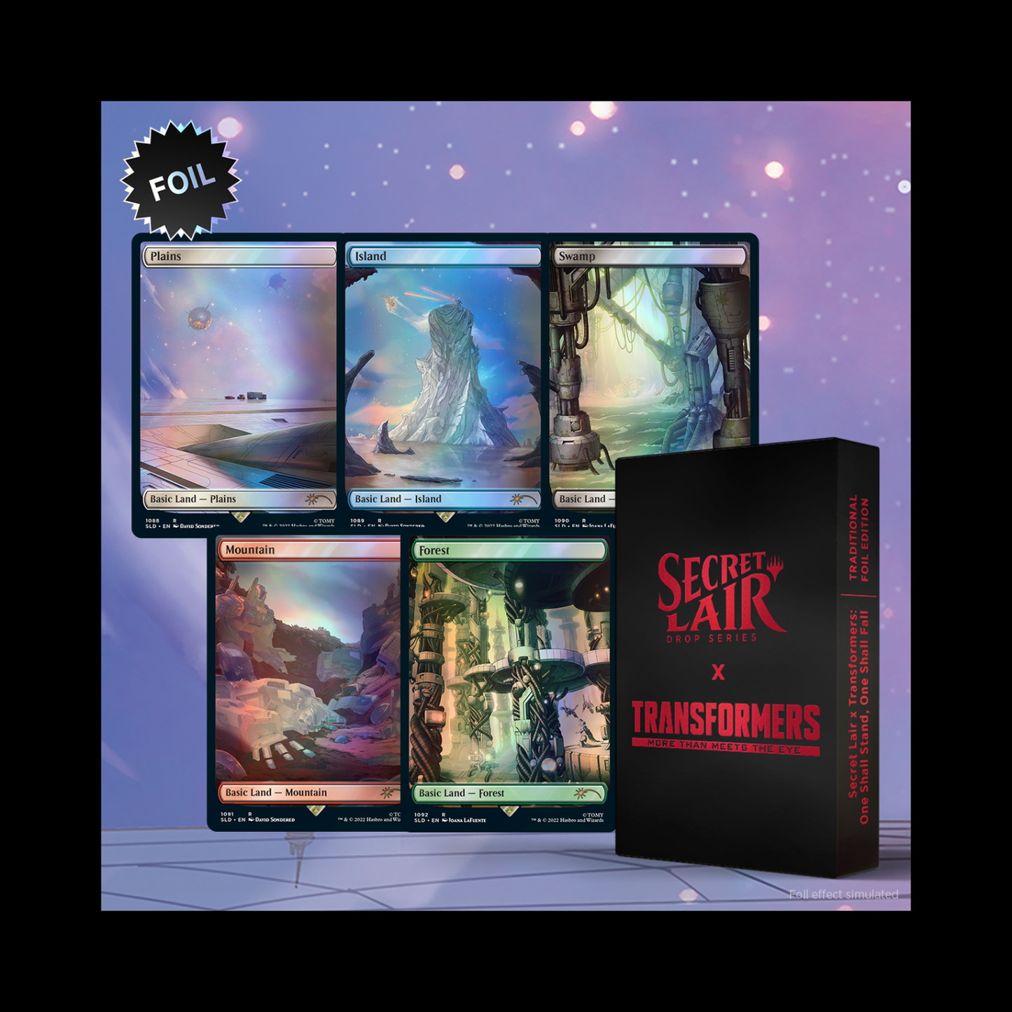 MTG Magic The Gathering Secret Lair Transformers One Shall Stand, One Shall Fall Foil Edition Sealed