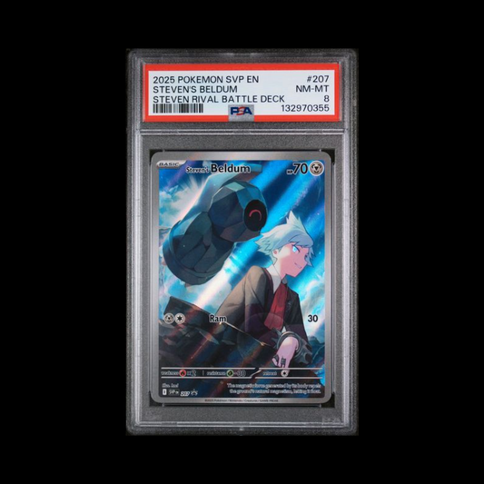 Pokemon Slab Steven's Beldum 207 PSA 8 Near Mint 2025